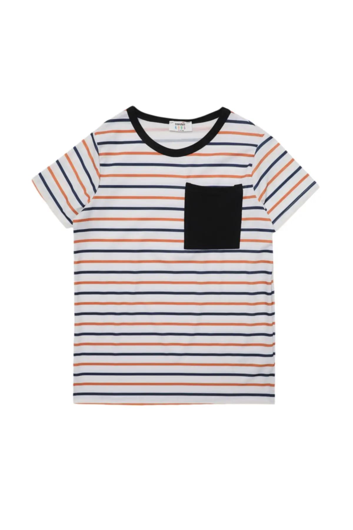 

Pocket Detail Striped Male Child Knitted T-Shirt TKDSS22TS1851