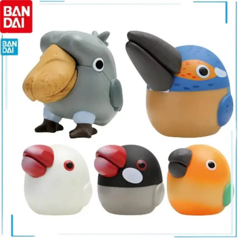 

Bandai Bird Decorations Balaeniceps Rex Alcedo White Java Sparrow Genuine Gashapon Different Style Models Fun Decorating Toys