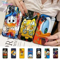 disney donald duck phone case silicone soft for iphone 14 13 12 11 pro mini xs max 8 7 6 plus x xs xr cover