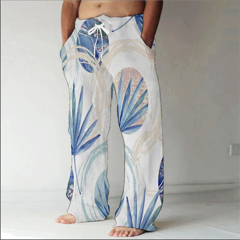 

2023 Модные Повседневные Дышащие впитывающие Пот Мужские Брюки с 3D цифровой печатью