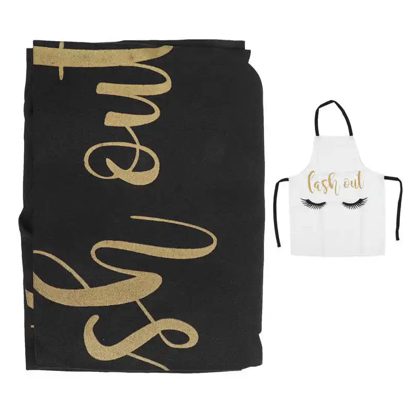 

Lash Aprons Washable Flexible Unconstrained Beauty Salon Apron Eyelash Pattern for Eyelash Salon for Eyelash Artist