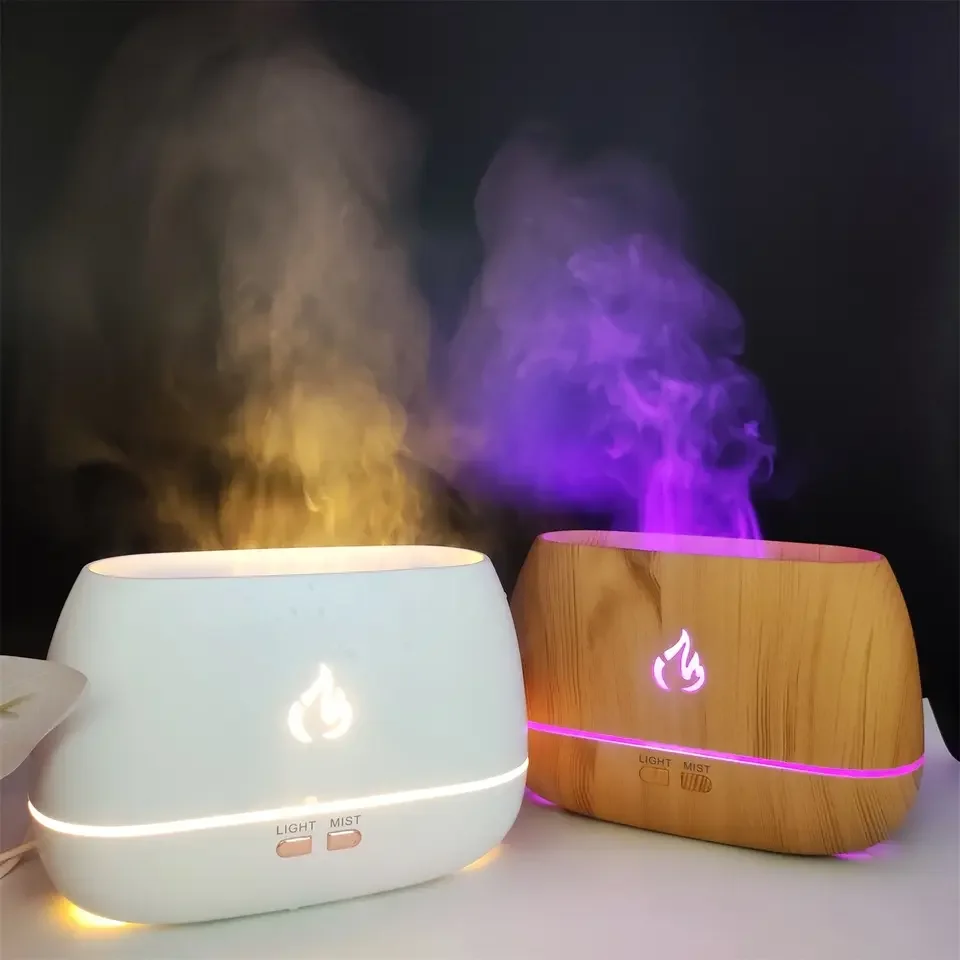 

AromaNano High Quality Essential Oils Scent Ultrasonic Mist Led Simulation 3D Fire Flame Effect Aroma Air Humidifiers Diffusers