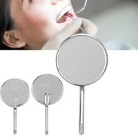 20pcs disposable dental mirror oral endoscopy odontoscope head mouth mirror handle accessory dentist teeth care inspection tools