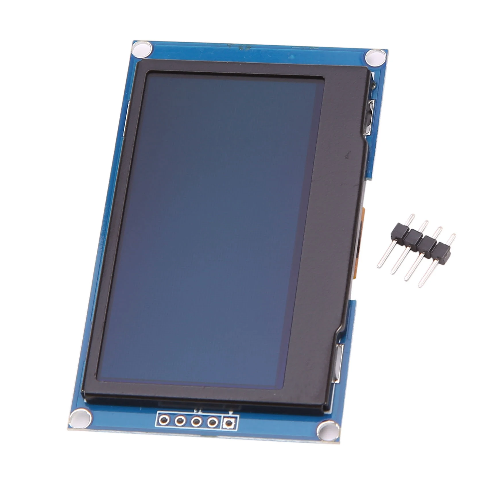 

Модуль OLED-дисплея 7PIN, модуль дисплея OLED 2,42 дюйма 128X64 3,3 В для параллельного интерфейса SSD1309 I2C/IIC (синий текст)