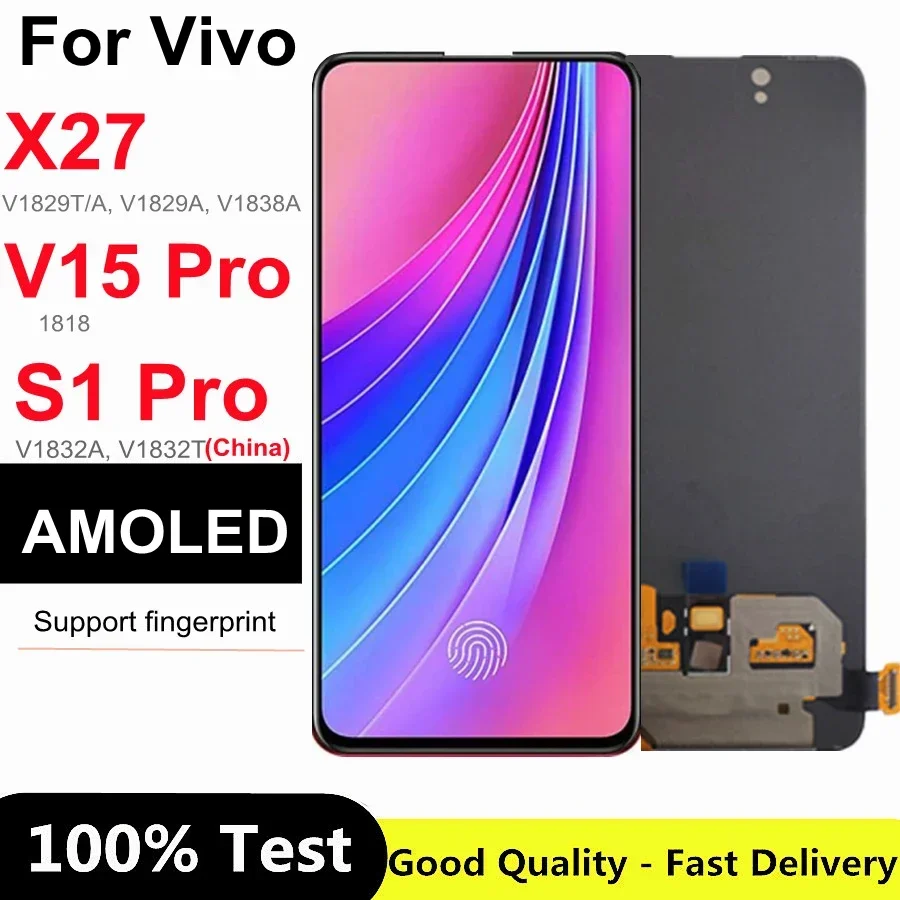 6 39 &quotAMOLED x27 для Vivo V15 Pro ЖК-дисплей сенсорная панель дигитайзер в сборе X27/S1