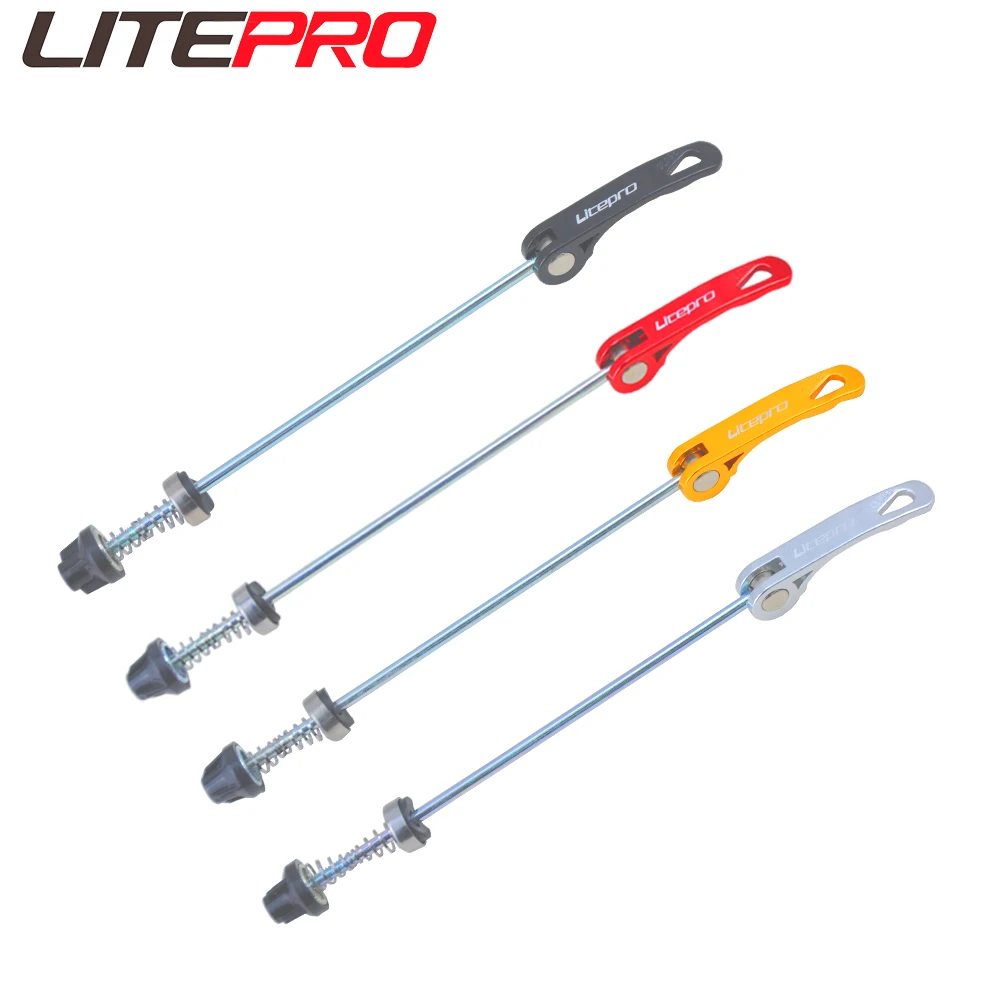 Litepro Aluminum Alloy Quick Release Lever MTB Mountain Bike Wheelset QR Rod For Road Folding Bicycles Wheels Skewers