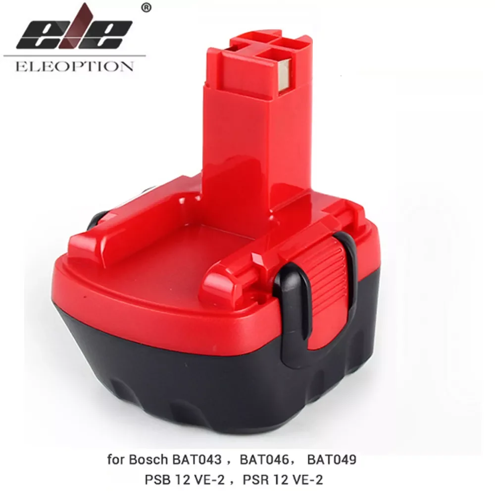 

ELEOPTION 12V 3500mAh/2000mAh Ni-CD Battery for Bosch 12V Drill PSR 12 GSR 12 VE-2,GSB 12 VE-2,PSB 12 VE-2, BAT043 BAT045 BTA120