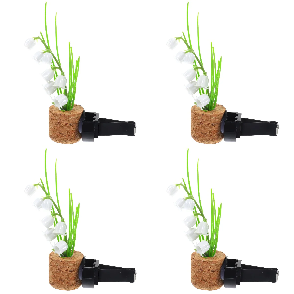 

4pcs Car Air Freshener Clip Auto Air Vent Conditioner Clip Car Interior Small Pot Decoration