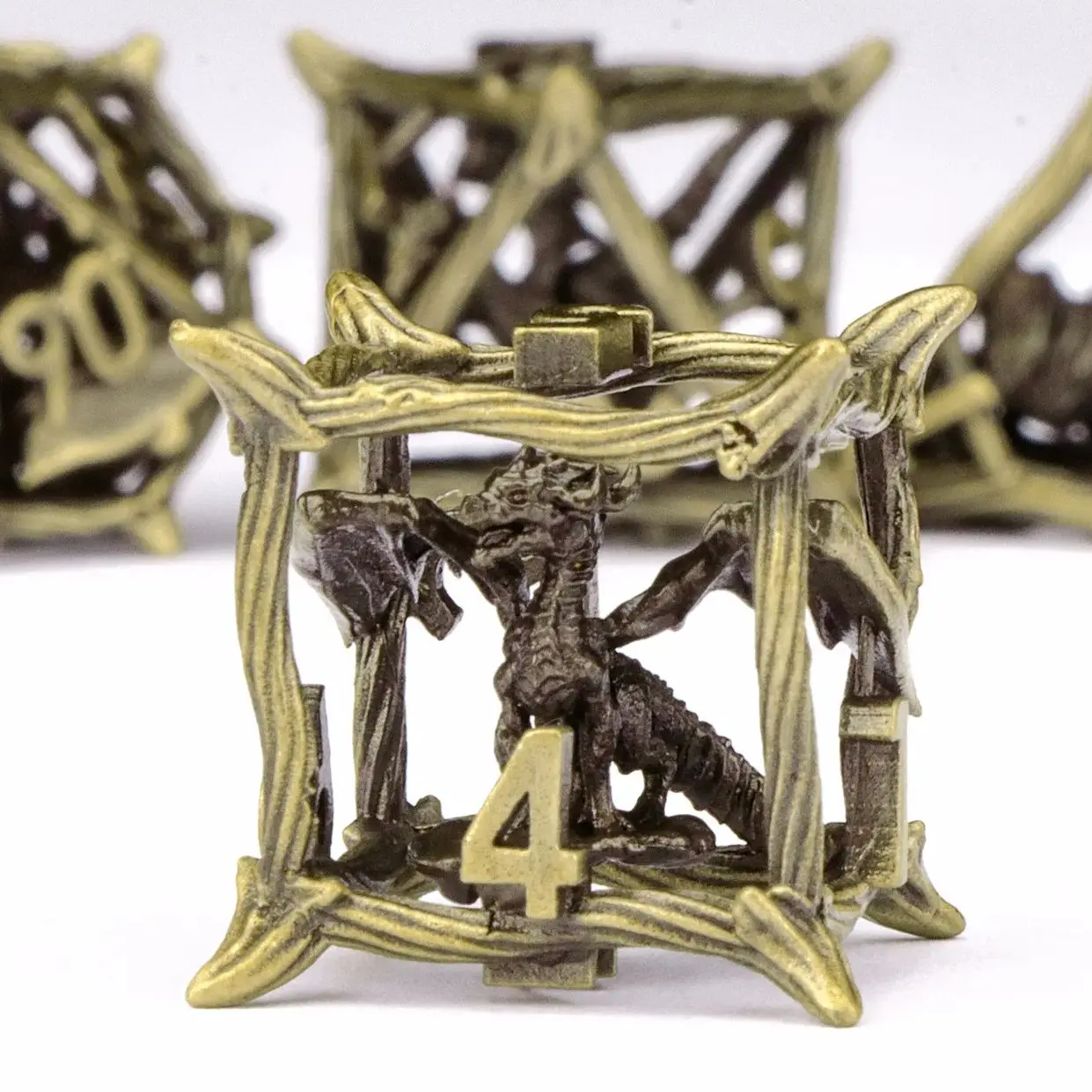 Многогранные металлические кости для Дракона D &amp подземей и драконов с