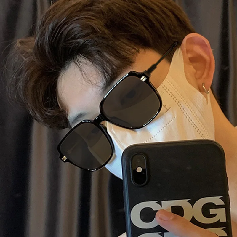 

2022 новые ретро рисовые Квадратные Солнцезащитные очки Модные солнцезащитные очки сетчатые красные солнцезащитные очки в большой оправе