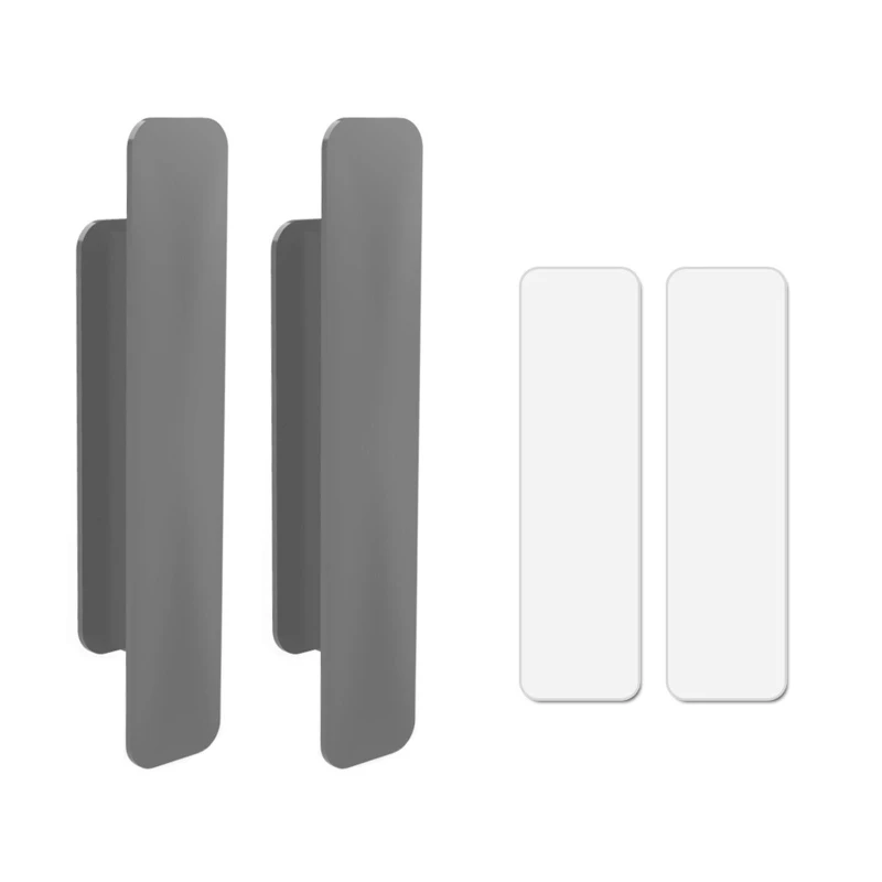 2 Pack Multi-purpose Cabinet Drawer Pulls Universal Cupboard Groove Handle Self-adhesive Sliding Door Pulls Durable