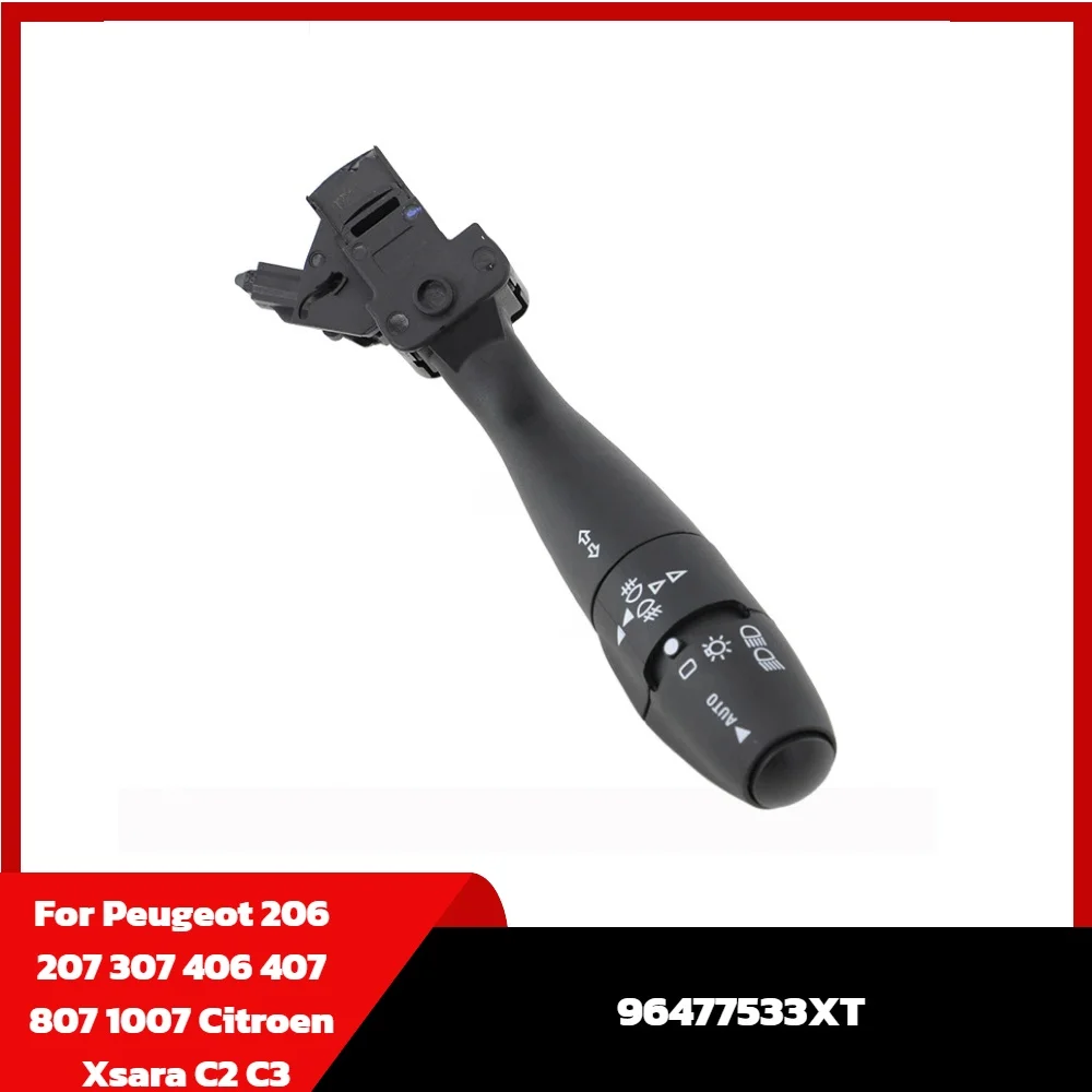Фото 96477533XT для Peugeot 206 207 307 406 407 807 1007 Citroen Xsara C2 C3: Переключатель указателей поворота (рычаг) №1