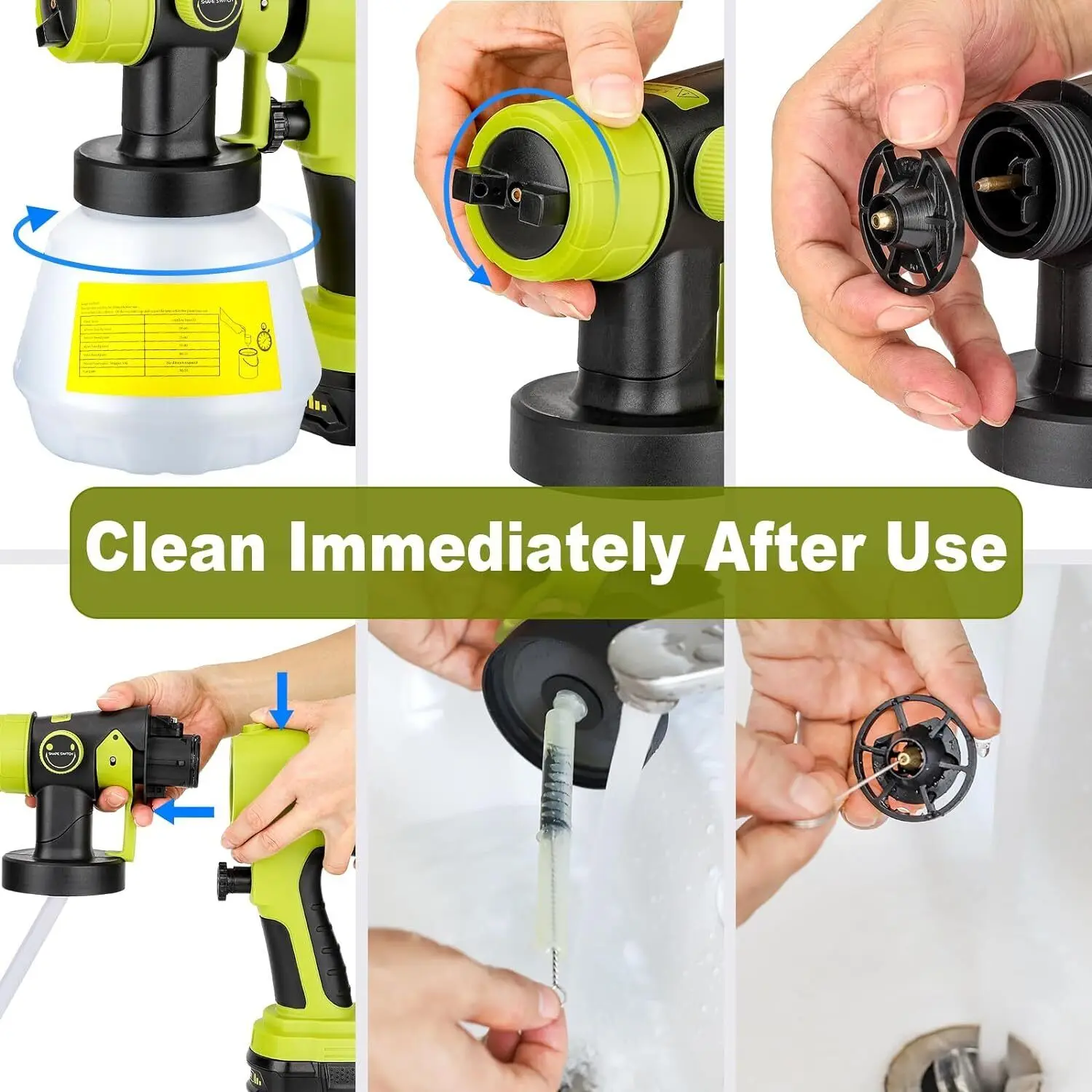 Беспроводной электрический пистолет-распылитель 1000 мл