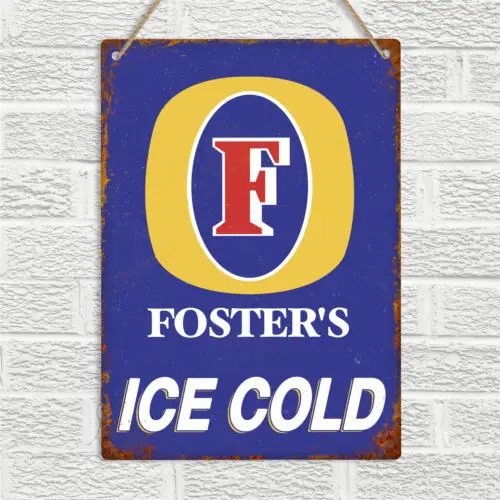 FOSTERS Lager металлическая настенная табличка в стиле ретро для пива бара паба кухни