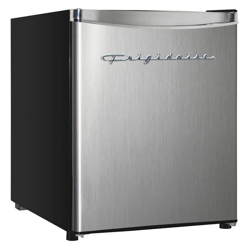 

Frigidaire, 1.8 Cu. ft. Capacity Retro Refrigerator with Chrome Trim, EFR182, Platinum fridge freezer