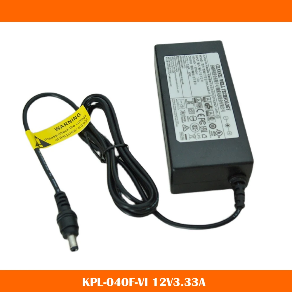 Фото Оригинал для видеорегистратора 7808HGH 7816HGH адаптер питания KPL-040F-VI 12V3.33A быстрая доставка. №1