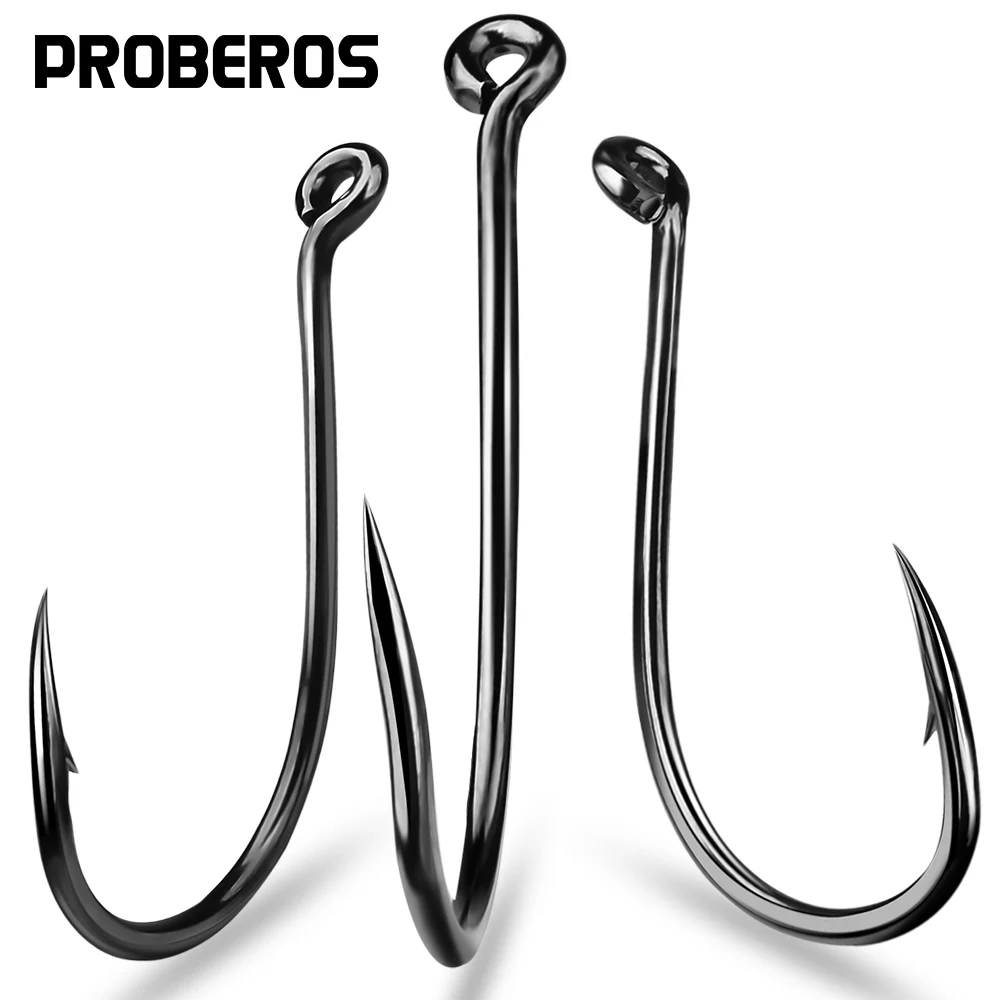 

PROBEROS 20PCS Octopus Sport Circle Hooks 1/0-2/0-3/0-4/0-5/0# Single Fishing Hooks Offset Barbed Fishhook Fishing Accessories