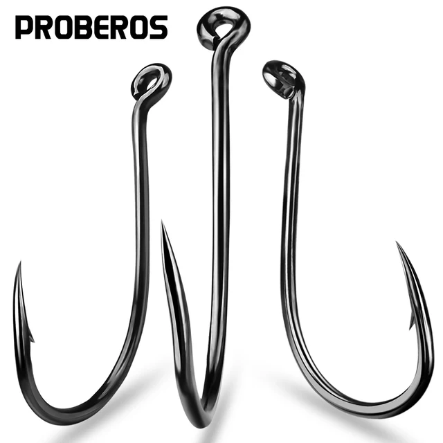 PROBEROS 20PCS Octopus Sport Circle Hooks 1/0-2/0-3/0-4/0-5/0# Single Fishing Hooks Offset Barbed Fishhook Fishing Accessories 1