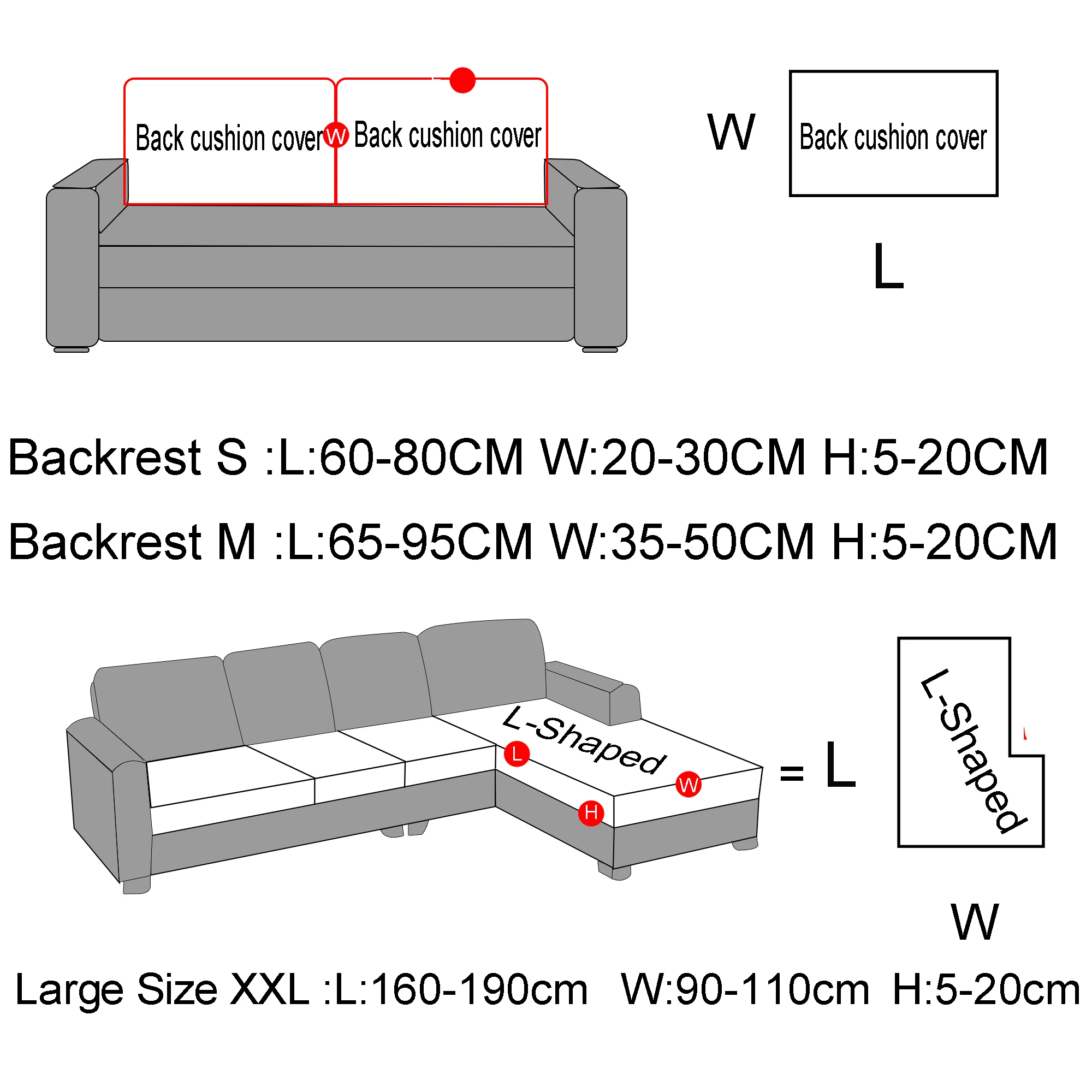 XAXA Чехол для дивана с жаккардовой юбкой-тюльпаном L-образных стульев и акцентов