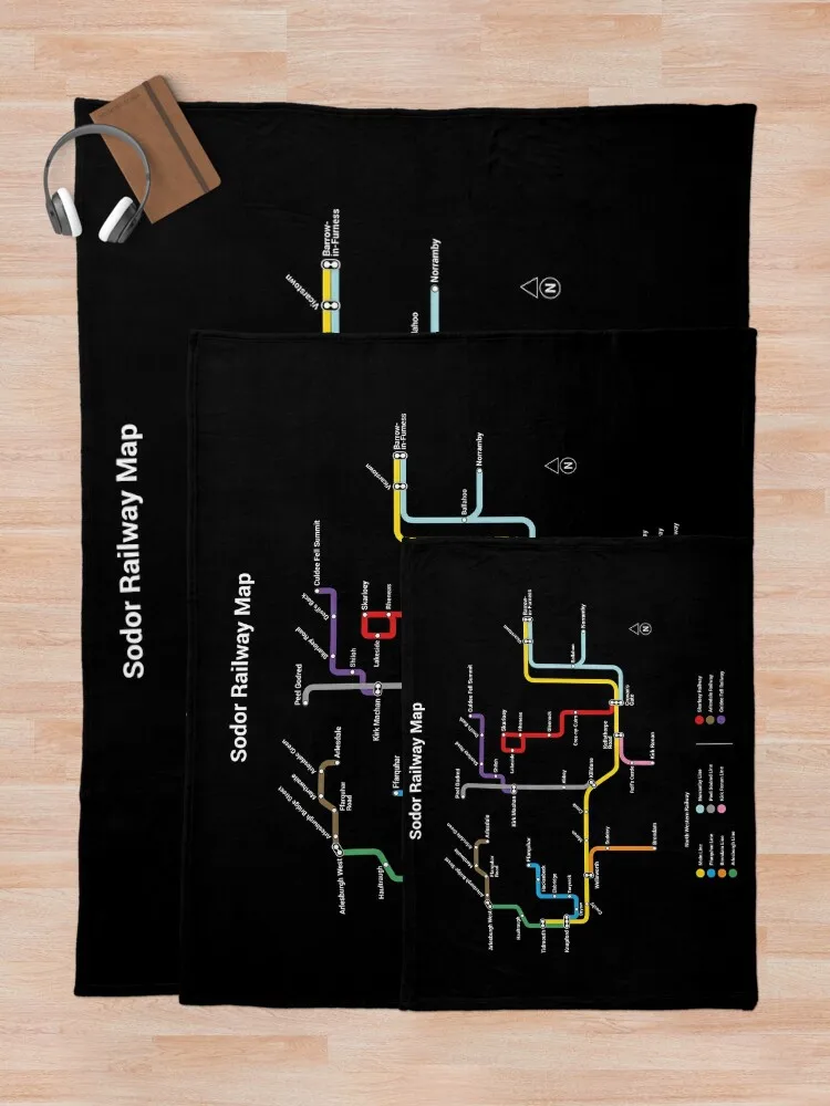 Sodor железная дорога-твит стиль темный плед одеяло Thins роскошный бренд Кемпинг Hairys