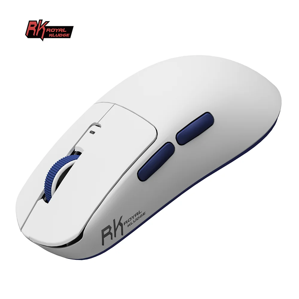 Фото RK ROYAL KLUDGE M30 Трехрежимная беспроводная мышь 41G Легкая PAW3311 12000 точек на дюйм 250 мАч Bluetooth игровая компьютерная мышь RK Программное обеспечение №1