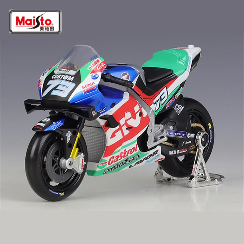

Гоночная модель мотоцикла Maisto 1:18 2021 LCR Honda RC213V Moto GP из сплава, литая металлическая игрушка, Спортивная модель мотоцикла, подарки для детей
