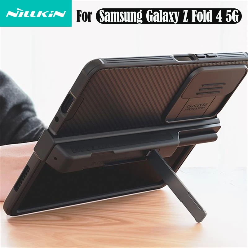 

NILLKIN For Samsung Galaxy Z Fold 4 Case CamShield Pro Slide Camera Folding Cover For Samsung Z Fold4 5G With S Pen Slot holder