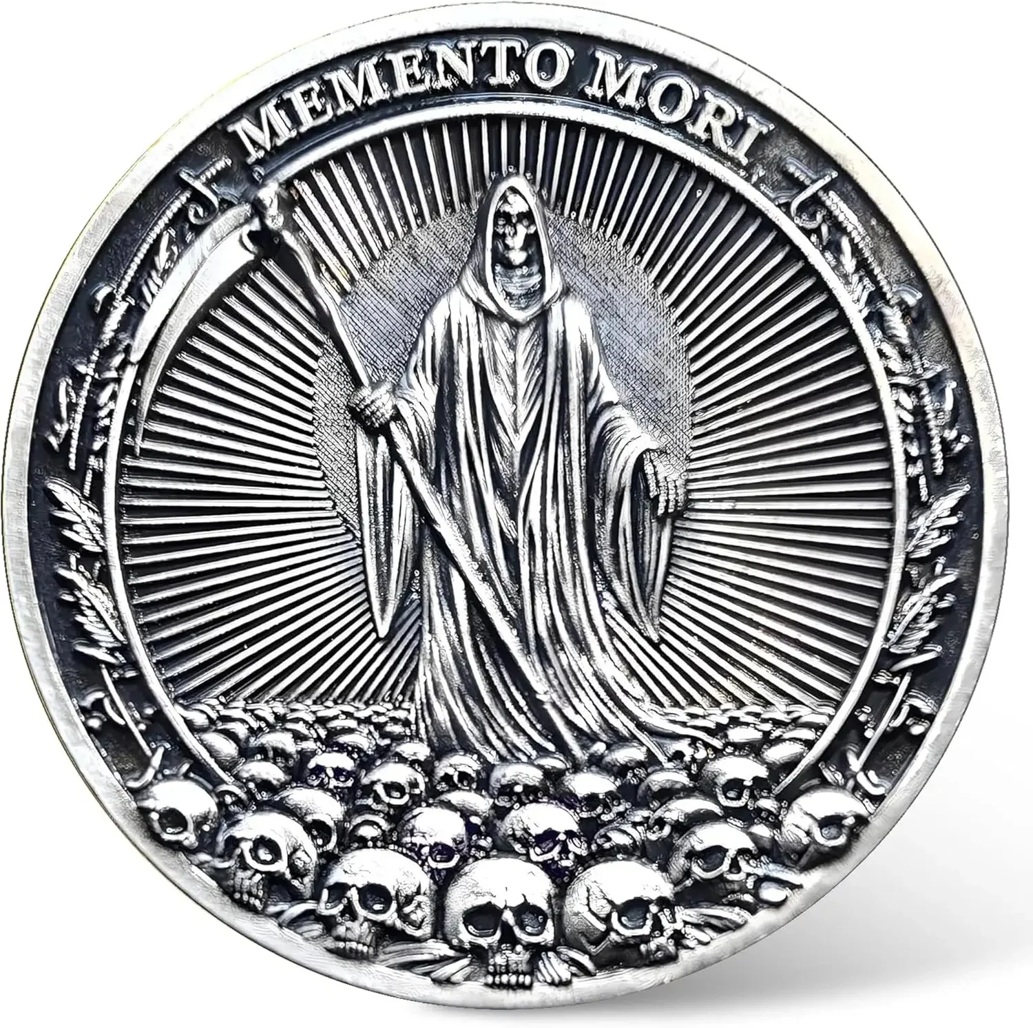 

Металлическая монета Memento Mori Challenge
