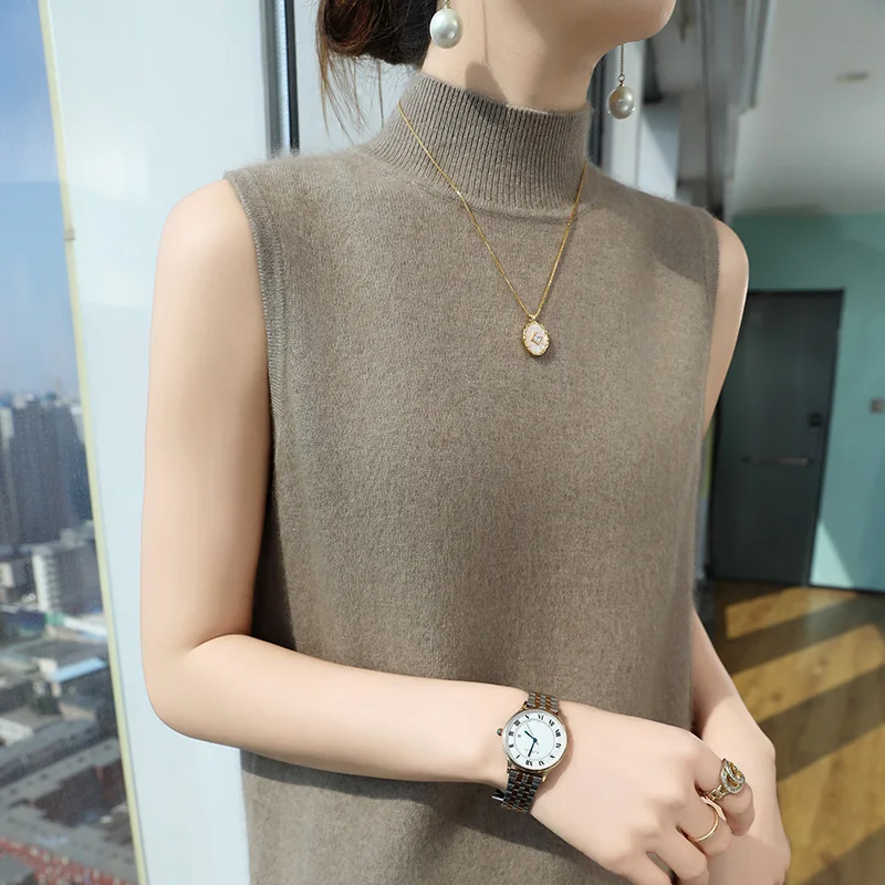 100% норковый кашемировый свитер осень-зима новинка Женский пуловер с воротником