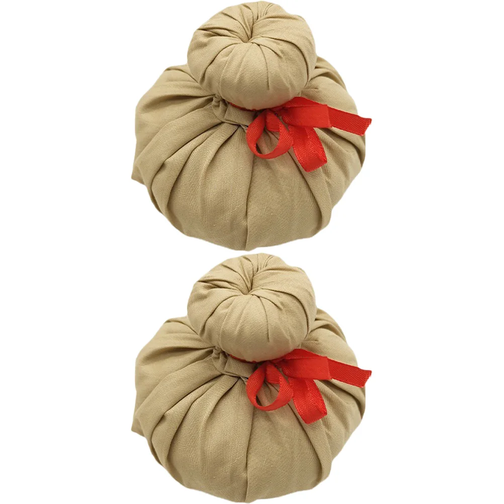 

2 Pcs Chinese Ball Warming Bag Compress Traditional Medicine Spa Massage Herbal Natural