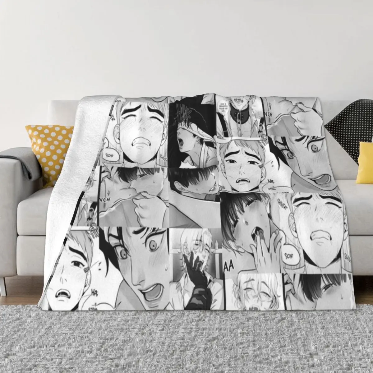 Ультрамягкое одеяло из микрофлиса Хорошие мальчики яой