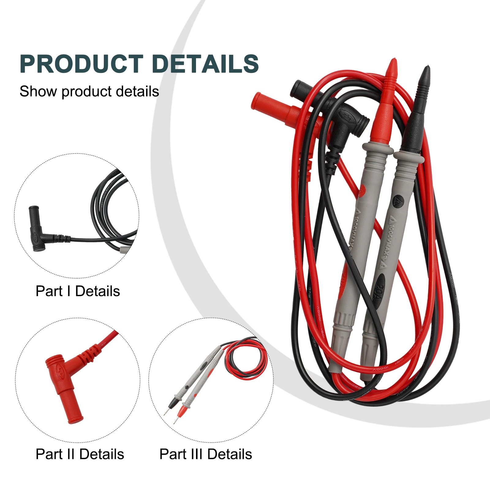 

90cm Universal Test Leads Probe Multimeter Test Leads For Digital Multi Meter Tester Lead Probe Wire Pen Banana Plugs Cable Tool