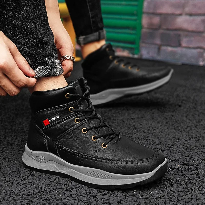 Мужские непромокаемые охотничьи ботинки из воловьей кожи походная обувь