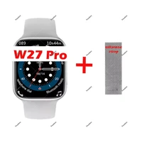 the newnew iwo w27 pro smart watch men nfc siri bt call wireless charging sleep monitor message women smartwatch pk w37 pro dt10