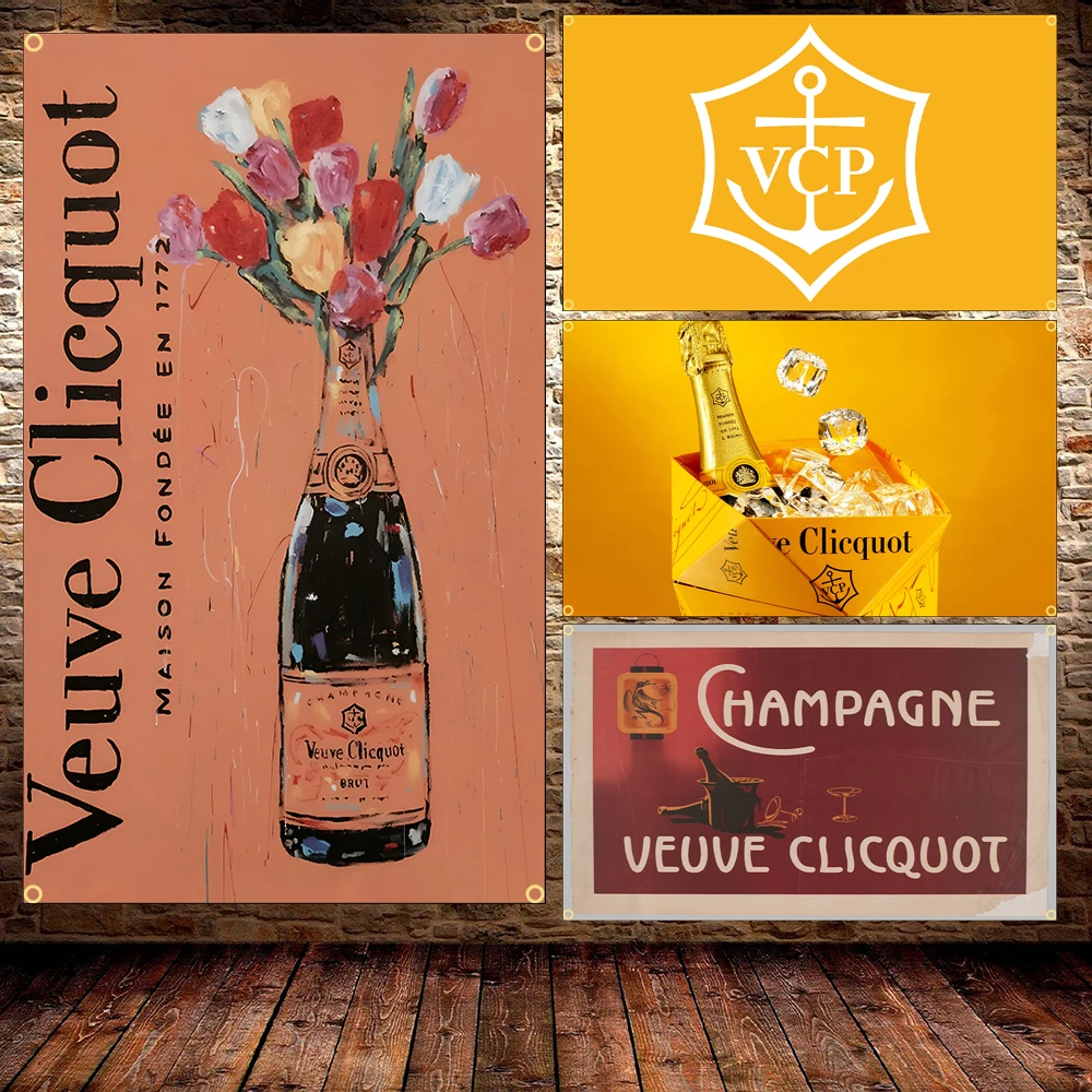 Джимсон Флаг 90X150 СМ Французский Шампанского Винный Плакат Полиэстер Печатный