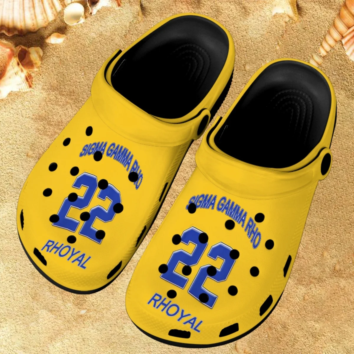 

Sigma Gamma Rho Sorority Print Women Hole Slides Comfortable Light Anti-slip Slippers Summer Flat Outdoor Sandals Female Gift
