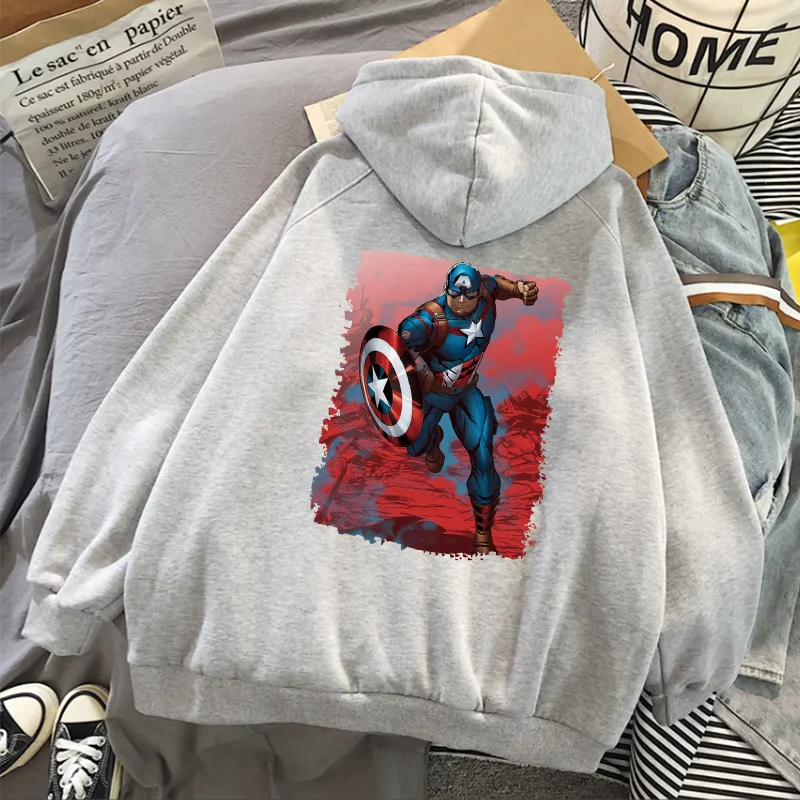 Термоклейкие нашивки с принтом Капитан Америка