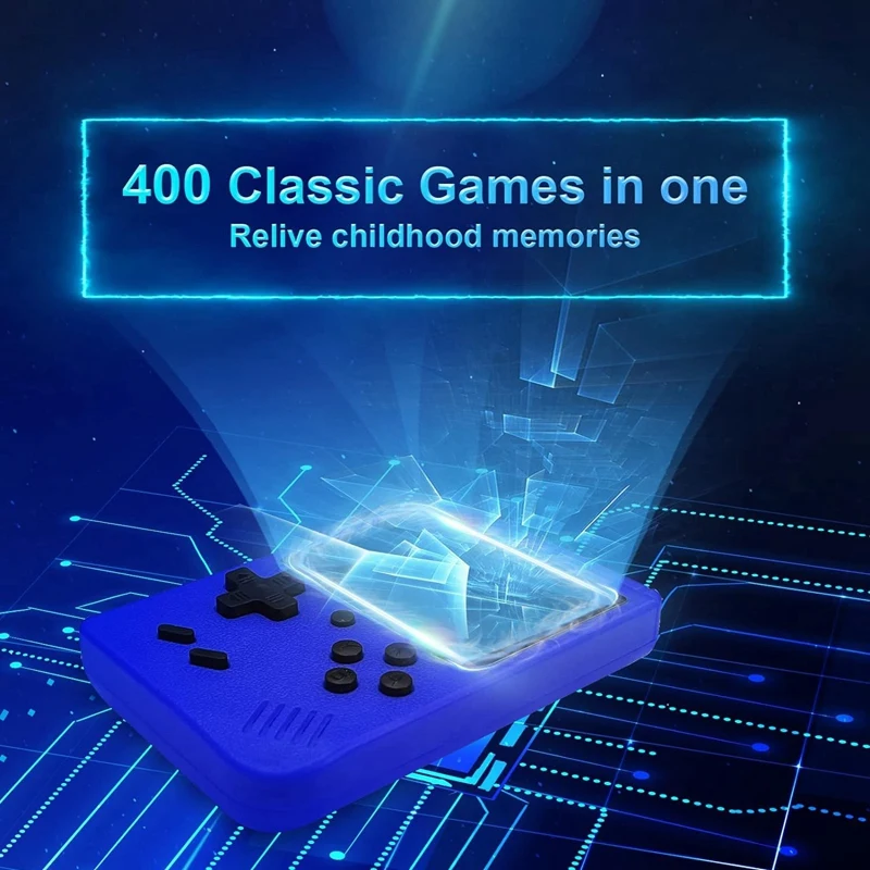 Портативная игровая консоль в стиле ретро для детей с 400 играми и ТВ-подключением