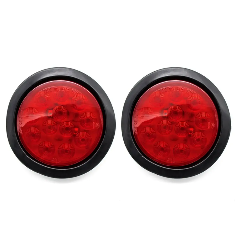 

2pcs 4 inch Energy Saving Side Light Heavy Card 12 LED Small Round Lamp