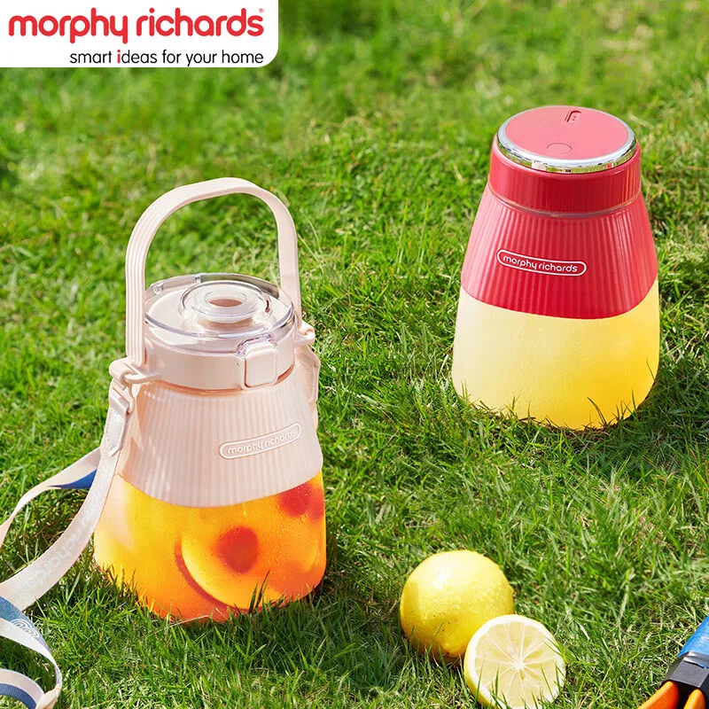 Morphy Richards Portable Juice Blender 1L BPA Free Healthy Water Bottle Double Lids With Straw Fruit Milkshake Juicer  Cup Mixer