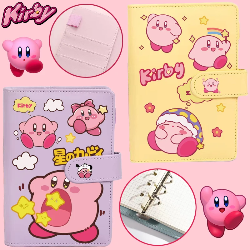 Блокнот Kirby из искусственной кожи с мультяшным рисунком Аниме периферийные