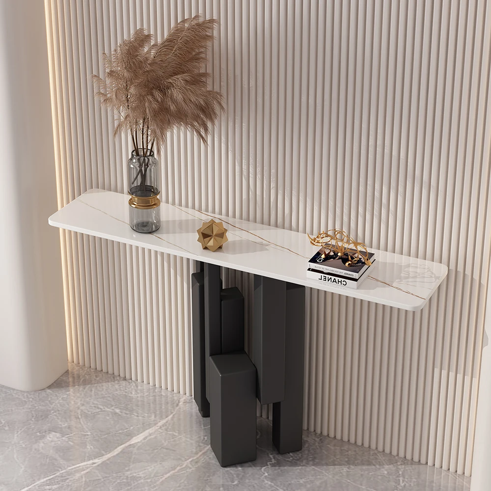 Современный минималистичный консольный столик роскошный дизайн с мраморным