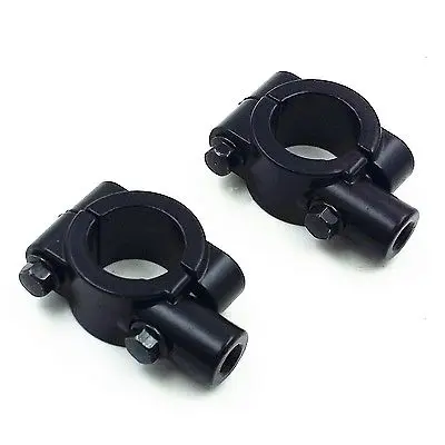 

7/8 дюйма 10 мм двойная Спортивная ручка для мотоцикла, зажимы для крепления на руль зеркала для Suzuki Honda Kawasaki