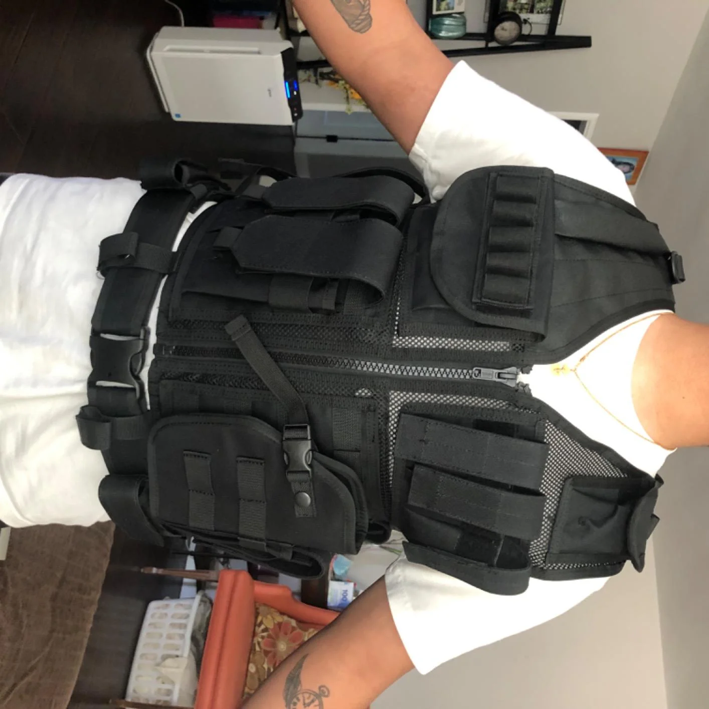 Обновленный 1000D шифрование двойная сетка прочный тактический Мягкий жилет для