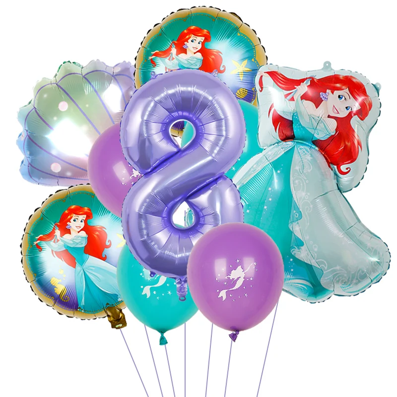 Набор воздушных шаров Disney Русалочка 9 шт. русалочка