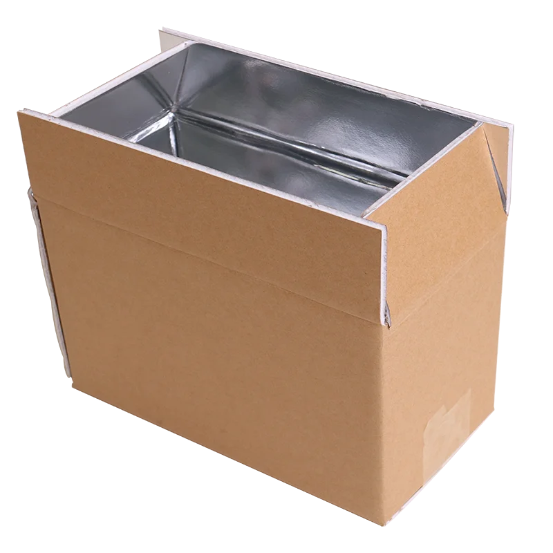 

Custom China Carton Factory Thermal Insulation Paper Boxes Aluminum Paper Box For Food Shipping