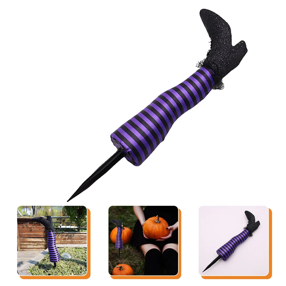 

Halloween Witch Leg Stake Halloween Witch Prop Halloween Outdoor Lawn Yard Patio Decor