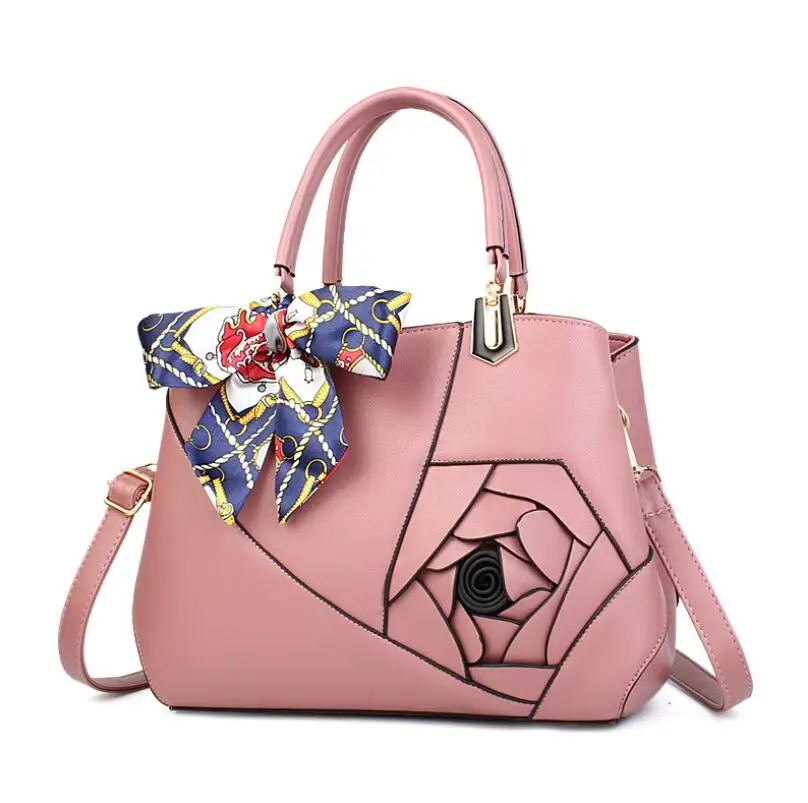 

2020 new flower lady handbag large capacity shoulder bag fashion Female messenger bag ethnic style PU leather flower womens bag