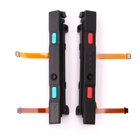 1 pair blue red pulled switch handle rails oem complete left right plastic rail assembly with flex cable for ns switch joy con