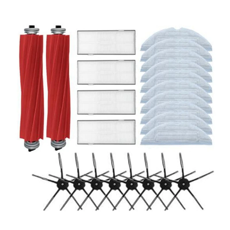

Main Brush Hepa Filter Mopping Cloth Side Brush For Xiaomi Roborock S7 T7 T7S Plus Mopping Rag Cloth Spare Parts